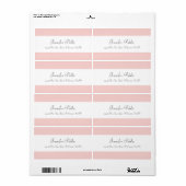 Blush Pink White Calligraphed Template Modernes (Vorne)