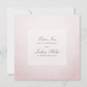 Blush Pink White Chuppah Wedding Einladung (Rückseite)