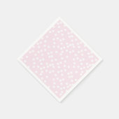 Blush Pink & White Confetti / Punkte Serviette (Ecke)