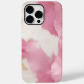 Blush Pink White Cowhid Animal Case-Mate iPhone Hülle (Rückseite)
