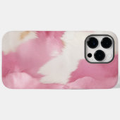 Blush Pink White Cowhid Animal Case-Mate iPhone Hülle (Rückseite (Horizontal))