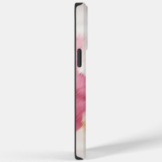 Blush Pink White Cowhid Animal Case-Mate iPhone Hülle (Rückseite / Rechts)