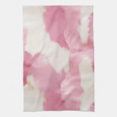 Blush Pink White Cowhid Animal Geschirrtuch (Vertikal)