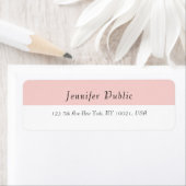 Blush Pink White Elegante Moderne einfache Vorlage (Insitu)