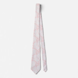 Blush Pink White Floral Rose Wedding Neck Tie Krawatte