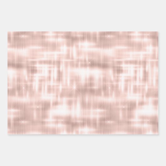 Blush Pink White Glam Geschenkpapier Set (Vorderseite)