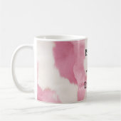Blush Pink White Gold Cowhid Animal Kaffeetasse (Links)
