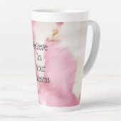 Blush Pink White Gold Cowhid Animal Milchtasse (Rechte Ecke)