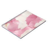 Blush Pink White Gold Cowhid Animal Notizblock (Linke Seite)