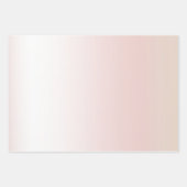 Blush Pink White Ombre Rose Glitzer      Geschenkpapier Set (Vorderseite 3)