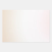 Blush Pink White Peach Ombre Gold Confetti Geschenkpapier Set (Vorderseite 3)