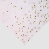 Blush Pink White Peach Ombre Gold Confetti Seidenpapier (Detail)