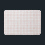 Blush Pink White Plaid Stripes Bridal Shower Badematte<br><div class="desc">Blush Pink White Plaid Stripes Bridal Shower</div>