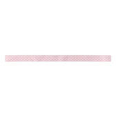 Blush Pink White Polka Dots Satinband (Vorderseite)