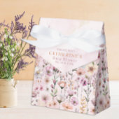 Blush Pink Wildblume Baby Dusche Gefälligkeitsboxe Geschenkschachtel