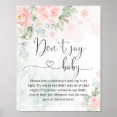 Blush Pink Winter Don't say baby game Poster (Vorne)