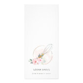 Blush Pink Wood Whisky Blumengebäck Preis Werbekarte (Hinten)