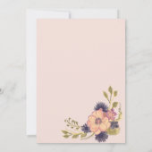 Blush Pink Zoom Einladung Hochzeitsfeiern (Rückseite)