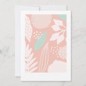 Blush Pinks Natur 50. Geburtstag Einladung (Rückseite)