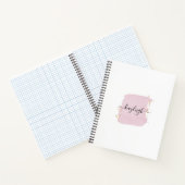 Blush Pinselstriche Gold Punkte Notizblock (Innenseite)