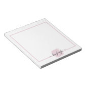 Blush Pinselstriche Gold Punkte Notizblock (angewinkelt)