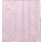 Blush Plaid Curtain Light Pink Trendy Bath Decor Duschvorhang (Vorderseite)