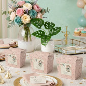 Blush Polka Dot Baby Geschenkschachtel