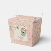 Blush Polka Dot Baby Geschenkschachtel (Vorderseite)