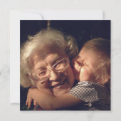 Blush Polka Dot Mother Day for Nana Foto Card (Rückseite)