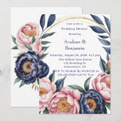 Blush-Polterabend Einladung (Vorne/Hinten)