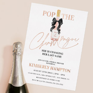 Blush Pop Das Champagner-Brautparty Folieneinladung