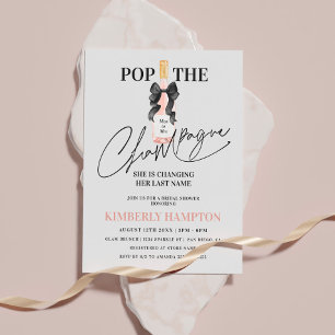 Blush Pop The Champagne Brautparty Einladung