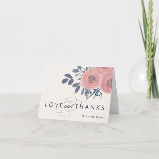 Blush Poppies Danke (Vorderseite)