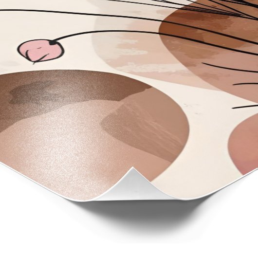 Blush Poppies Fotodruck (Ecke)