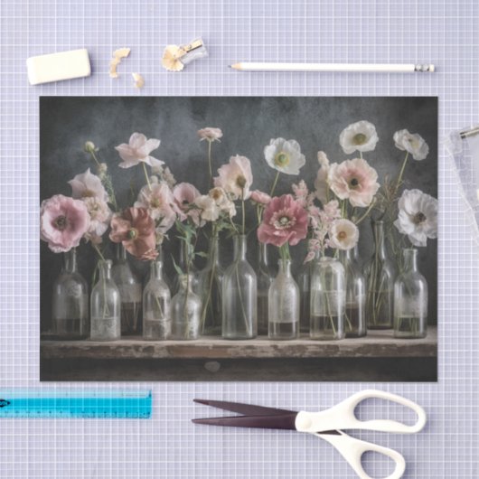 Blush Poppies Seidenpapier (Handwerk)