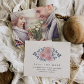 Blush Poppies Speichern Sie die Datumskarten mit F Save The Date