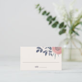 Blush Poppies Wedding Escort Platzkarten (Stehend Vorderseite)