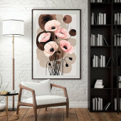 Blush Poppy Botanische Printwerbung 2 Poster