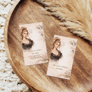 Blush Portrait Hair Studio Branding Visitenkarte