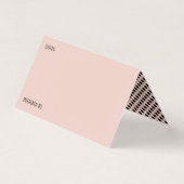 Blush Potluck Dish Rezept Zent Cards, Polka Dots Visitenkarten (Rückseite)