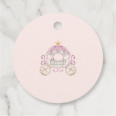 Blush Princess Baby Dusche Geschenkanhänger (Rückseite)