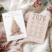Blush Quirky Tree 2026 Kalender Frohe Weihnachten