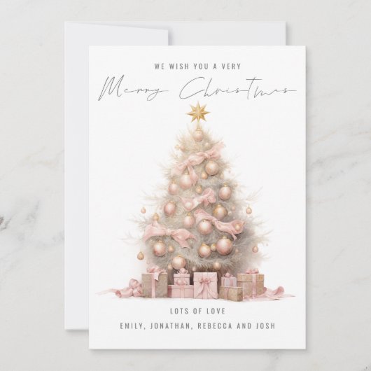 Blush Quirky Tree 2026 Kalender Frohe Weihnachten (Vorderseite)