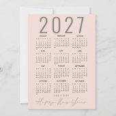 Blush Quirky Tree 2026 Kalender Frohe Weihnachten (Rückseite)
