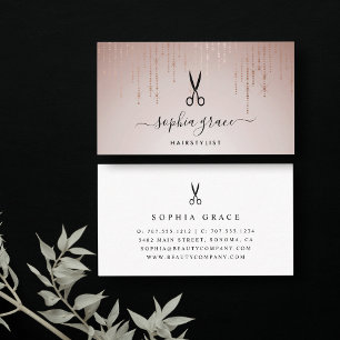 Blush Rain Hairstylist Visitenkarte