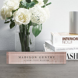 Blush Rain Namensplakette