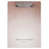 Blush Rain Personalisiert Klemmbrett (Vorderseite)