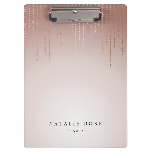 Blush Rain Personalisiert Klemmbrett (Vorderseite)