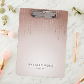 Blush Rain Personalisiert Klemmbrett