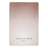 Blush Rain Personalisiert Mini Klemmbrett (Rückseite)